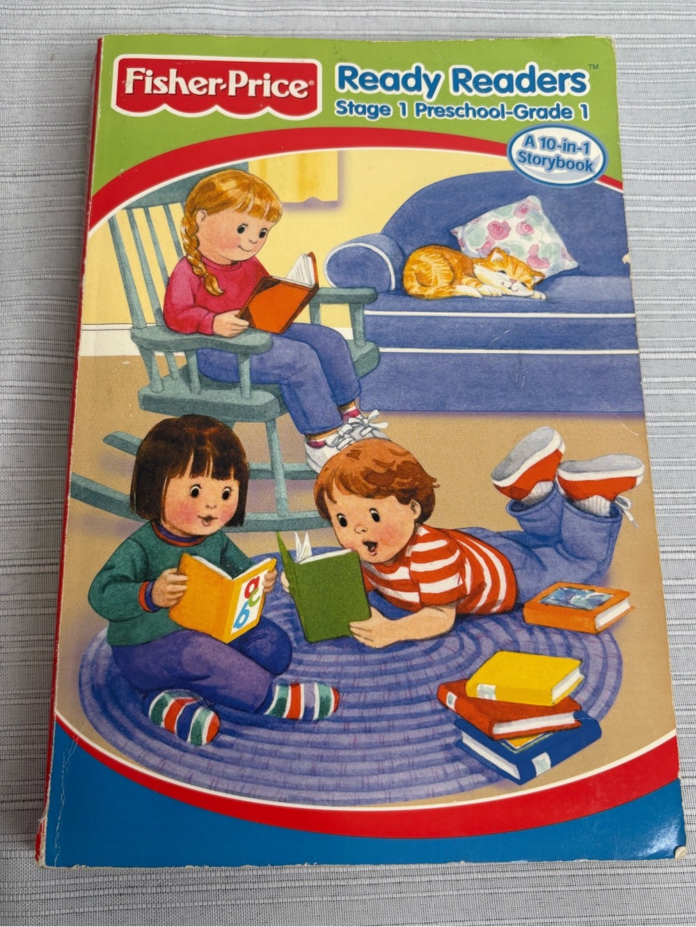 Vintage 2002 Fisher-Price Ready Readers 10-in-1 Storybook